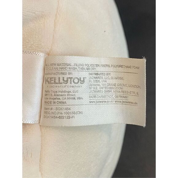 SQUISHMALLOWS Light Pink/Cream Happy Smiling Cow Steer Poly Stuffed Animal Toy L - Picture 4 of 9